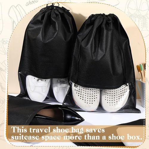 product_image_name-Generic-50 Pièces Sacs à Chaussures Noirs pour emballage Grand Organisateur de Chaussures -5