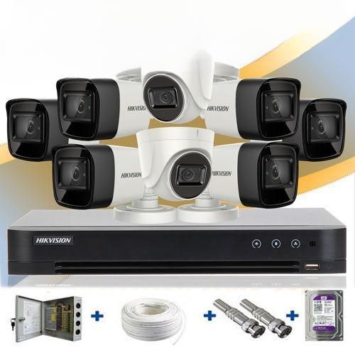 Hikvision Pack Caméras 5MP avec 4 Cameras Etanches + DVR Turbo HD