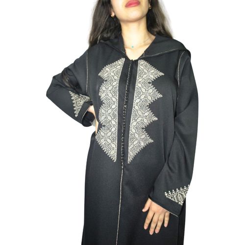 Djellaba femme noir best sale