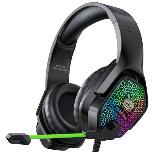 ONIKUMA K20 casque filaire avec Microphone RGB lumière jeux