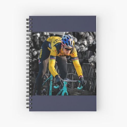 Generic Wout van Aert in action! Spiral Notebook Bloc note