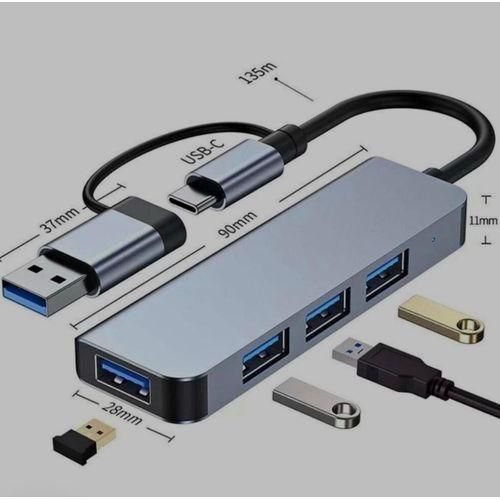 product_image_name-Generic-Hub Répartiteur USB 3.1 et Type-c vers 4 x Ports USB 3.0 MT-HB421-2