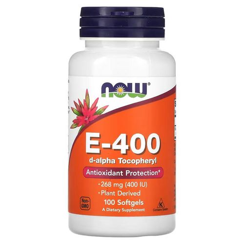 product_image_name-Now Foods-E-400, 268 mg (400 UI), 100 capsules à enveloppe molle-1