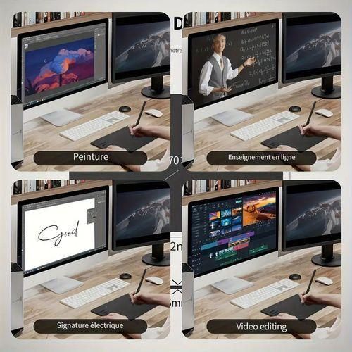 product_image_name-Generic-جهاز تابلت الرسم الرقمي ELFO LARANJA مع قلم - مساحة نشطة 6.69 × 4.21 بوصة، ABS، متوافق مع Android، Mac OS 11.0+، Windows XP/7/8/10، لوحة فن رقمي للكمبيوتر الشخصي، دفتر ملاحظات، لا يحتاج إلى بطارية - أسود-4