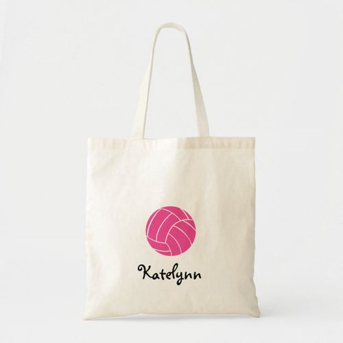 product_image_name-Generic-Monogram volleyball pink tote bag Unique, haute qualité-1