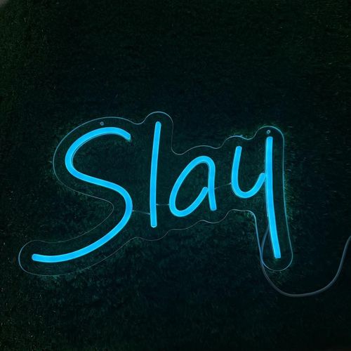 product_image_name-Generic-Slay Neon Sign Light, pour décoration murale, néon LED, pour décoration murale de chambre à coucher, dortoir esthétique pour filles Preppy, décor de chambre mignon, romantique-5
