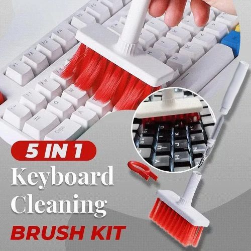 Generic Kit de brosse de nettoyage de clavier 5 en 1, écouteurs, boîtier à  prix pas cher