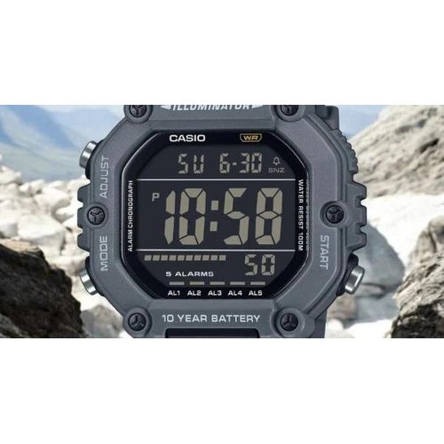 product_image_name-Casio-Montre sport  pratique et robuste noir - autonomie pile 10 ans - Etanche 100m - AE-1600H-8BV-4