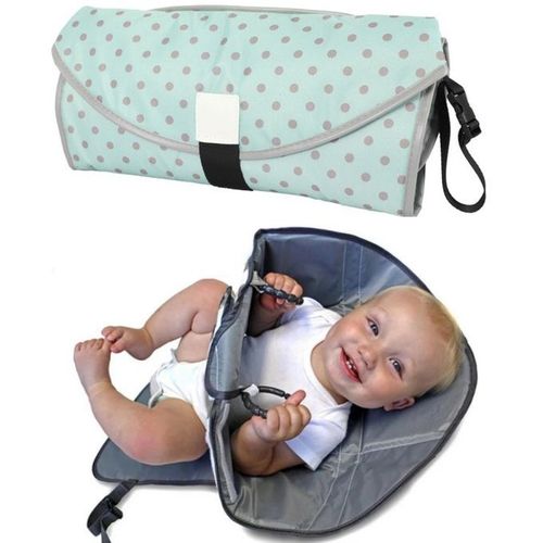 Tapis à Langer Bébé Portable Pliable Etanche pour Changer les Couches -  Vêtements de Bébé