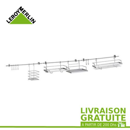Leroy Merlin Kit De Rangement Cuisine Complet Barre Accessoires