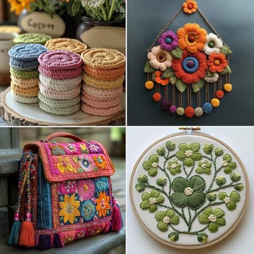 product_image_name-Generic-Kit Broderie avec Fil de Crochets (5 Pelotes) - 2 Crochets (2.5mm et 3mm)-7