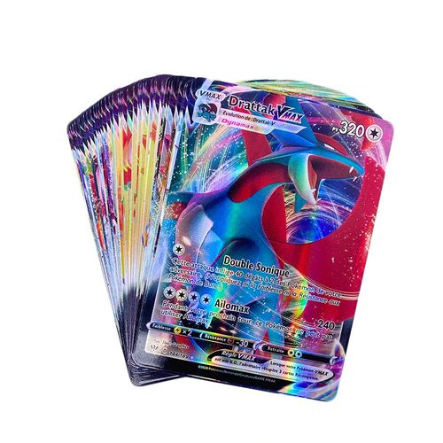 Generic Album de Pokemon Capacité de 240 Cartes +100 Cartes اBASIC + 5 VMAX  + 5 GX + 5V à prix pas cher