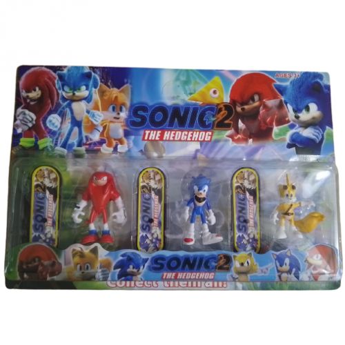 Generic LOT DE 3 FIGURINES SONIC 2 ET COMPAGNIE à prix pas cher