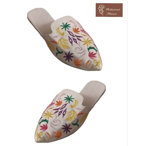 Generic Babouche marocain pour femmes Babouche Artisanale Brodee multi couleurs. a prix pas cher Jumia Maroc