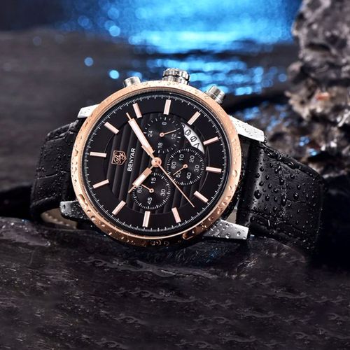 Benyar Montre homme nouvelle collection Quartz Chronographe Bracelet DAN MARRON a prix pas cher Jumia Maroc