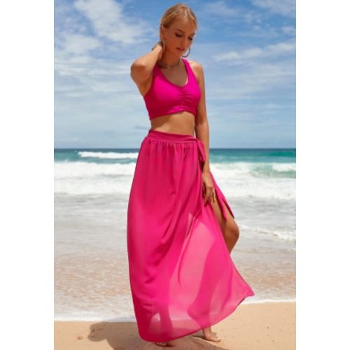 Mara Sho cache maillot en mousseline rose