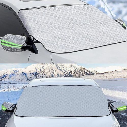 product_image_name-Generic-Protege Pare Brise de voiture,couverture de Protection contre la neige, Protection solaire,double usage,housse extérieure voiture Anti UV,-4