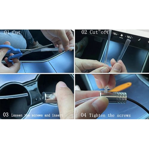 Generic Néon LED multi couleurs contrôlable par smartphone pour éclairage d' ambiance intérieur voiture à prix pas cher