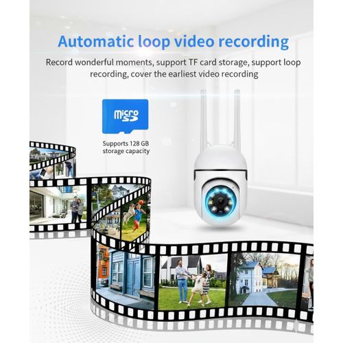 product_image_name-Generic-Caméra de Surveillance Extérieure WiFi IP 4K 8MP - Rotation 360° - Vision Nocturne Couleur-3