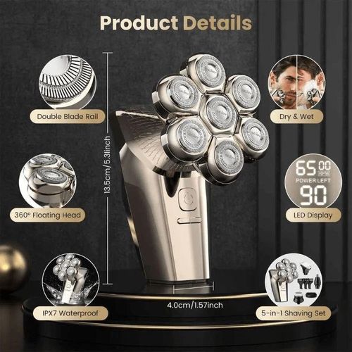 product_image_name-Generic-Rasoir Électrique 7D Multifonction pour Hommes – Tête Flottante, Kit 5 en 1 pour Rasage et Soin du Visage-5