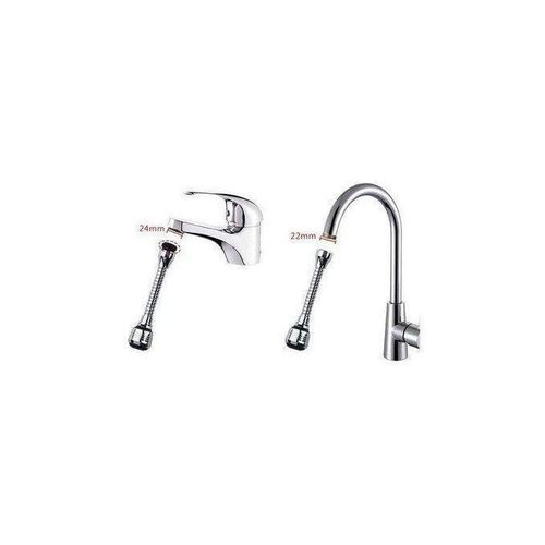 product_image_name-Generic-Embout de Robinet Flexible Argent – Jet Rotatif "60° Haute Pression-3