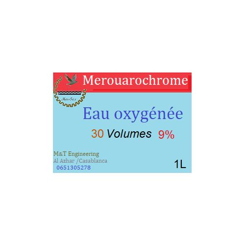 Eau Oxygénée (1L) 30 Volumes