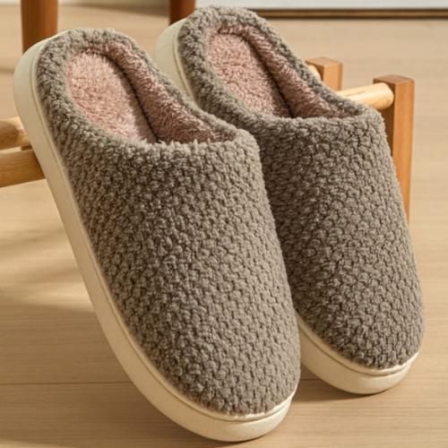 Generic l gantes pantoufles chaudes en peluche pour hommes