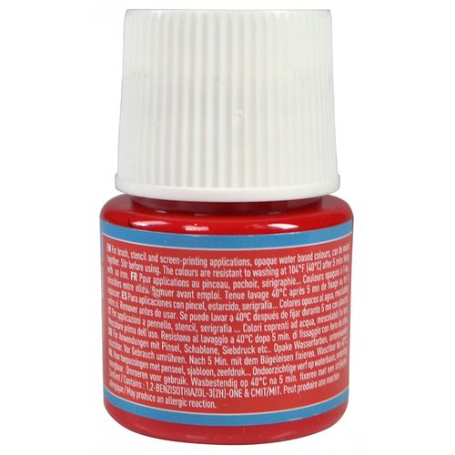 Pébéo peinture rouge pour tissu textile Setacolor