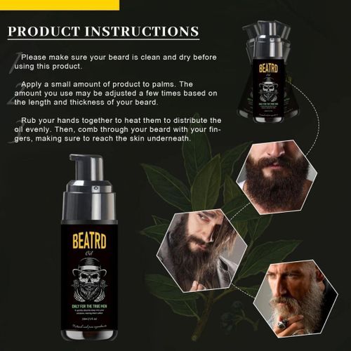 product_image_name-Generic-مجموعة من قطعتين زيت اللحية + ديرما رولر لنمو الشعر - زيت اللحية - تركيبة طبيعية - يُغذي البشرة للحصول على لحية كثيفة وصحية، هدية مثالية، يُوفّر ترطيبًا غير دهني لشعر الوجه، الحل الأمثل للترطيب.-5