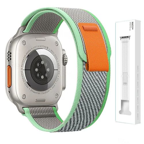 Generic Bracelet Remplacement Trail Loop Apple Watch Serie 8 7 6 5 4 3 2 SE  ultra Vert sticker à prix pas cher