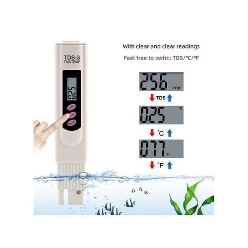 Ph mètre numérique 3 en 1, tds / ph / temp mètre, testeur d'eau pour eau  potable, piscine, hydroponie