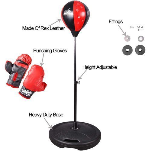 Punching Ball Set De Boxe Avec Gants De Boxe Pompe Pour Enfants