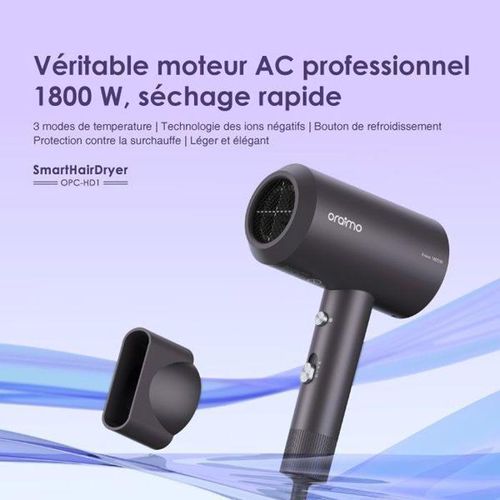 product_image_name-Oraimo-Sèche-cheveux SmartHairDryer 1800W OPC-HD1 + 3pcs suppression razoir visage Gratuit-6