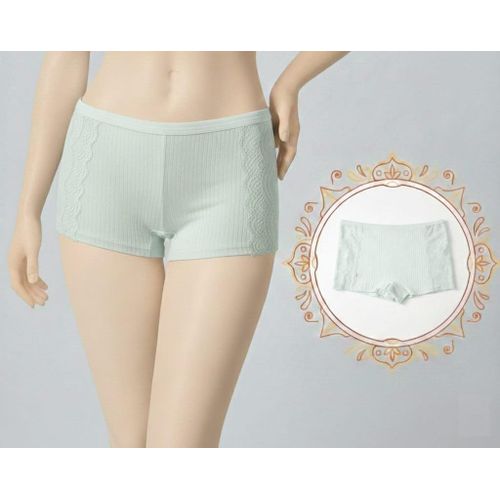 product_image_name-Hana-بوكسريات مثيرة، سراويل رياضية طويلة مزخرفة بأزهار ومريحة للنساء، قطن، قطعة واحدة-1