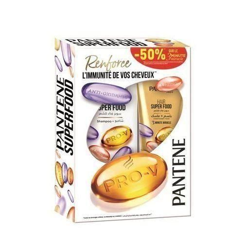 product_image_name-Pantene-Shampoing Superfood 400mL +Soin 3 Minute Miracle Hair, Super Food-1