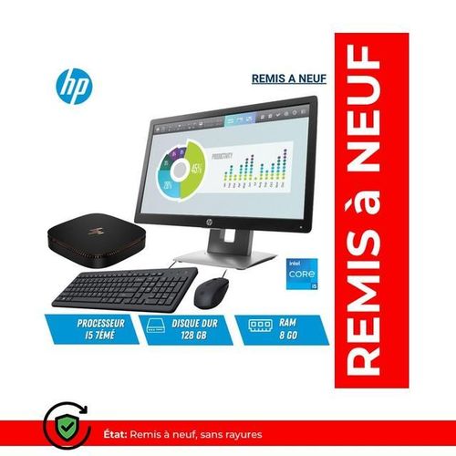 Hp Mini PC Elite Slice Intel® Core™ i5 i5-7500T 8 Go DDR4