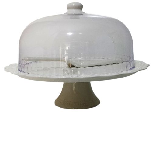 Generic Presentoir A Gateau Sweet Flower Medium Blanche Avec Cloche En Verre A Prix Pas Cher Jumia Maroc