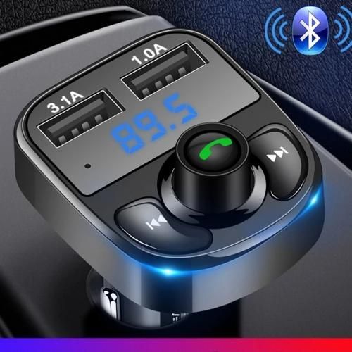 Transmetteur FM Auto Bluetooth 5.0 Double USB Charge Rapide MP3