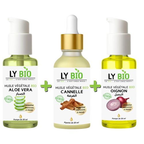 product_image_name-LY BIO-PACK HUILE ALOE VERA 50ml - POMPE + HUILE CANNELLE 50ML - PIPETTE + HUILE OIGNON 50ML - POMPE-1