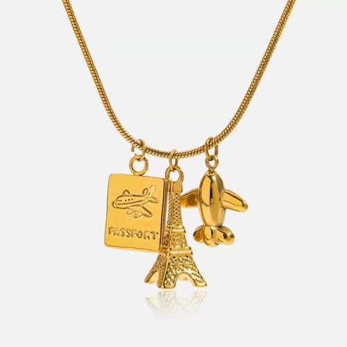 product_image_name-Clémentine Paris-قلادة فاخرة للنساء مطلية بالذهب أنيقة وعصرية CGN149-5