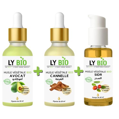 product_image_name-LY BIO-PACK HUILE AVOCAT 50ml - PIPETTE + HUILE CANNELLE 50ML - PIPETTE + HUILE SIDR 50ML - POMPE-1