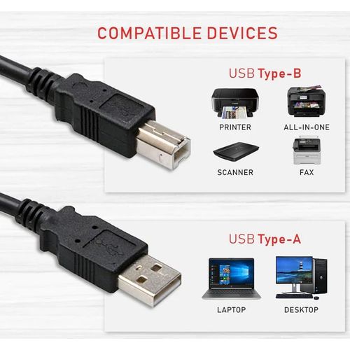 product_image_name-Generic-Printer Scanner Câble 5.0 mètres // Câble Imprimante 5m // Usb A - B Mâle Mâle-2