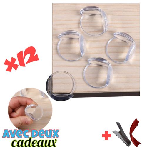 Generic Lot de 12 Protège-coins de table en silicone pour bébé et