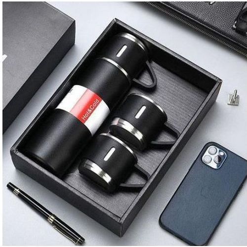 product_image_name-VACUUM FLASK-ترموس من الفولاذ المقاوم للصدأ مع 3 اكواب- 500  مل للمشروبات الساخنة-طاقم هدية رائعة-4