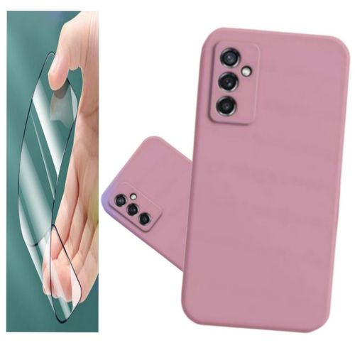 product_image_name-Cover-Pochette silicone souple pour Samsung A34 (5G) Rose + Ciramik-1