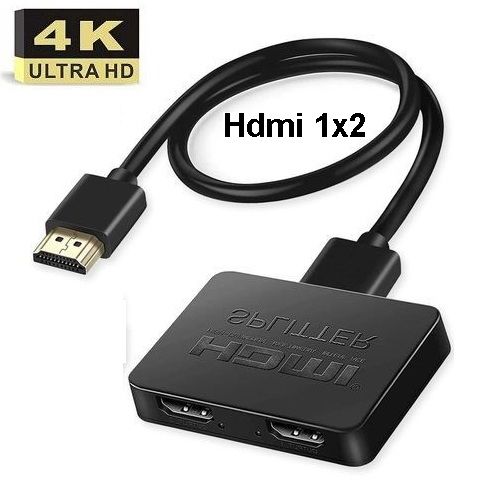 Generic 4K Hdmi Splitter 1x2, Affichage Multiple 1 Port Hdmi Vers 2 avec  Câble Micro Usb à prix pas cher