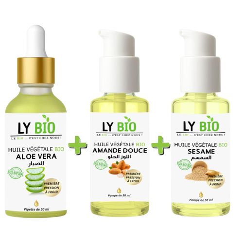 product_image_name-LY BIO-PACK HUILE ALOE VERA 50ml - PIPETTE + HUILE AMANDE DOUCE 50ml - POMPE + HUILE SESAME 50ml - POMPE-1