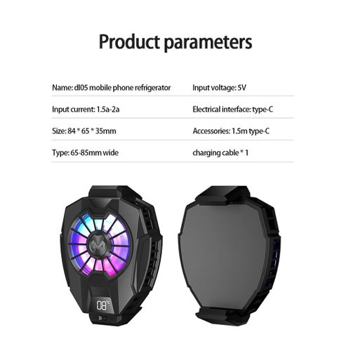 product_image_name-Generic-Ventilateur de refroidissement pour téléphone DL05 radiateur Gaming dissipateur thermique-7