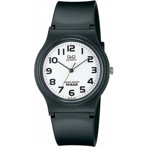 Q Q Montre Homme Quartz Plastique Polym re Cadran Blanc tanche 10