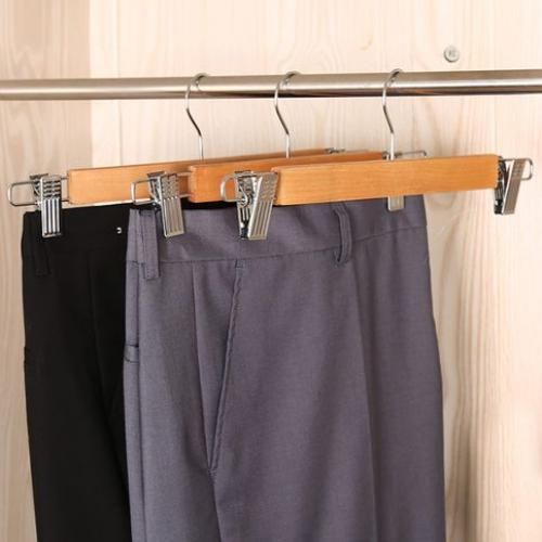 product_image_name-Generic-Pack 15 Cintres en bois avec Clips réglables-2